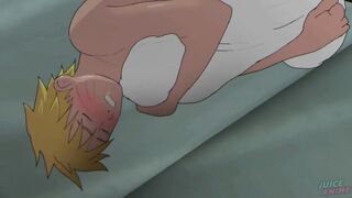 Naruto's steamy dream leaks into pillow punishment YAOI hentai