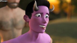 Incubussi demon dick rips twink hole raw bareback