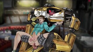 Rhys and Android Get Busted Hard Core Hentai Animation Loop