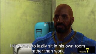 Vault Dweller wrecks newcomer with his big dick