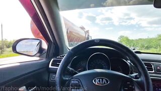 Trucker destroyed on highway public cum dump cum in mouth hot