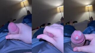 Jeans sticky cum in underwear slow motion cumshot