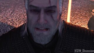 Gay monster fucks Geralt with his huge dick in impossible troll cock raw animation