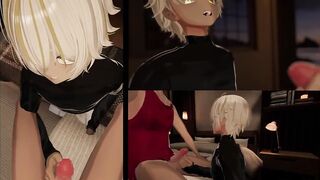 Gay hentai femboy anal 3D gay couple pounded raw in VRChat gay games