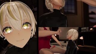 Gay hentai femboy anal 3D gay couple pounded raw in VRChat gay games
