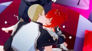 Diluc gets brutally fucked in Orgy Genshin Impact R34