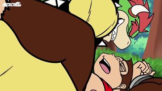 Bowser & Donkey Kong Furry Gay Animation Creampie