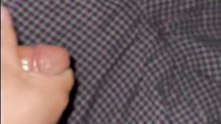 Gay Cumshot so Huge it Chokes Boxers Overflowing Load