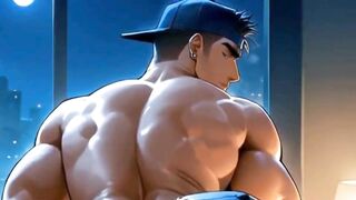 POV Roughly thrusting a twitching cock deep into a hungry anime twink's tight gaping asshole