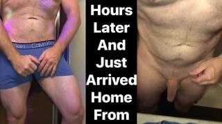 Big Thick Uncut Bear Gets His Cum Filled Boxers Loaded Twice All Day Long