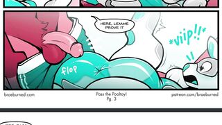 Furry pool party destroyed by massive pooltoy gagging hungry furries