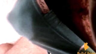 Moaning and making a cum mess in my undies while jerking off