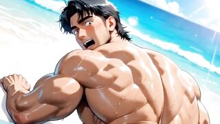 Big ass bottom wrecked in luxury resort squirt fest gay yaoi anime hentai