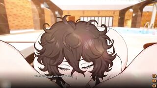 Femboy roommate destroys big cock while gay gaming