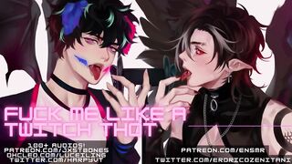 Twitch e-Girl Hentai Neko Boy fucked raw with ASMR moaning loud