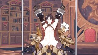 Wriothesley fucked hard Genshin Impact gay hentai