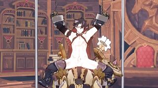 Wriothesley fucked hard Genshin Impact gay hentai
