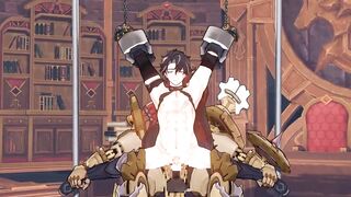 Wriothesley fucked hard Genshin Impact gay hentai