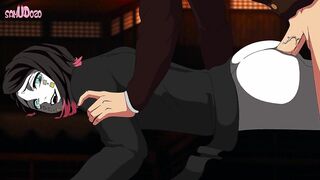Rengoku wrecks Enmu raw yaoi anime hentai doggystyle