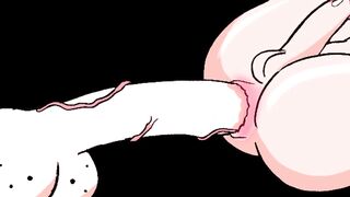 VR Gay Yaoi anime Destroyed by massive bareback cock in tight virgin ass