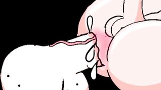 VR Gay Yaoi anime Destroyed by massive bareback cock in tight virgin ass