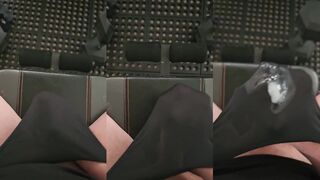 Gay creamy cum dripping big dick orgasm through underwear