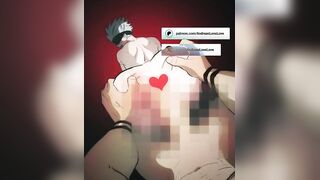 Sukuna rips Gojo’s throat raw while Toji fucks him brutal in HD gay anime