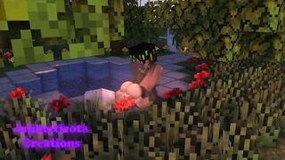 Gay Minecraft Hentai Twink destroys Greenhouse with rough Rough Sex