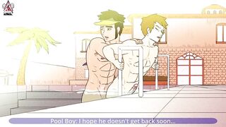 Pool Boy Gets Fucked Raw in the Deep End