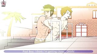 Pool Boy Gets Fucked Raw in the Deep End