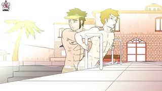Pool Boy Gets Fucked Raw in the Deep End