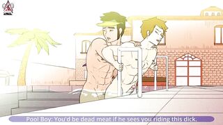 Pool Boy Gets Fucked Raw in the Deep End