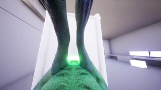 Furry Wolf and Dragon Glory Hole Rough Creampie Gay Animation