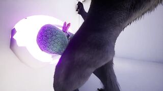 Furry Wolf and Dragon Glory Hole Rough Creampie Gay Animation