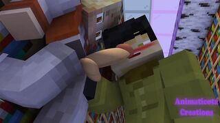 Twink gangbanged in the library creampie anal threesome