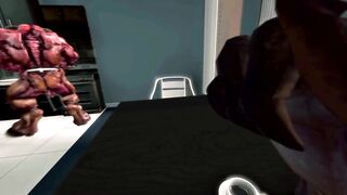 Doom Bacon Baron Breakfast cumshot gay 3D animation demon monster teratophilia