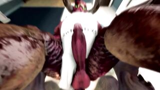 Doom Bacon Baron Breakfast cumshot gay 3D animation demon monster teratophilia