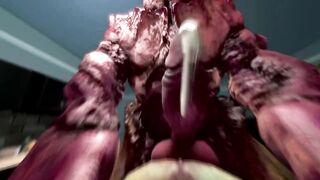 Doom Bacon Baron Breakfast cumshot gay 3D animation demon monster teratophilia
