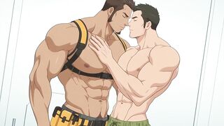 Gay cartoon kiss compilation HD lust strobing