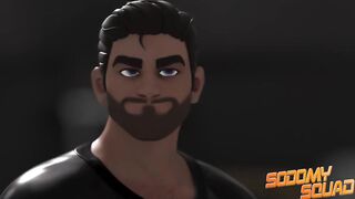 Sodomy Squad gangbangs evil stepbrother with superhero dildo power