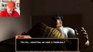 Gushing raw pup play jacking off in shower cumshot