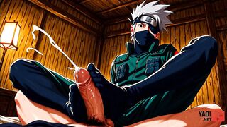 Kakashi Gets Destroyed in Raw Naruto Yaoi Twink CreamPie