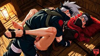 Kakashi Gets Destroyed in Raw Naruto Yaoi Twink CreamPie