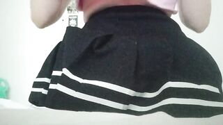 Vibrating buttplug has me whining like a sissy slut