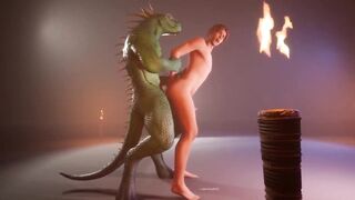 Corbac Scalie Fucked Raw Loud Moaning Gay Twink Cumshot 3D Animation