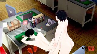 Hikaru and Yoshiki destroyed in teacher's room raw gay hentai