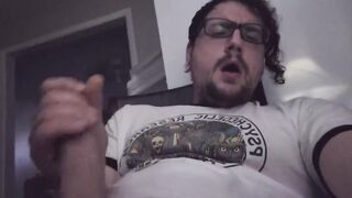 Gay Cum Fountain Over Video Games While Male Feet Tease Big Cock