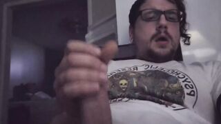 Gay Cum Fountain Over Video Games While Male Feet Tease Big Cock