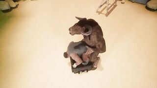 Chubby gay Zaid gets destroyed by Furry Grok who proves hes the daddy