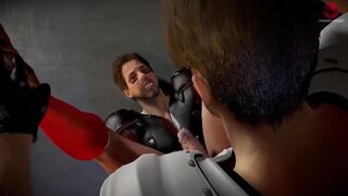 The Game 3D muscle gay animation destroyed raw